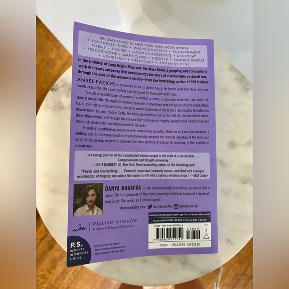 NWT Notes on an Execution by Danya Kukafka Paperback Book - Picture 3 of 4